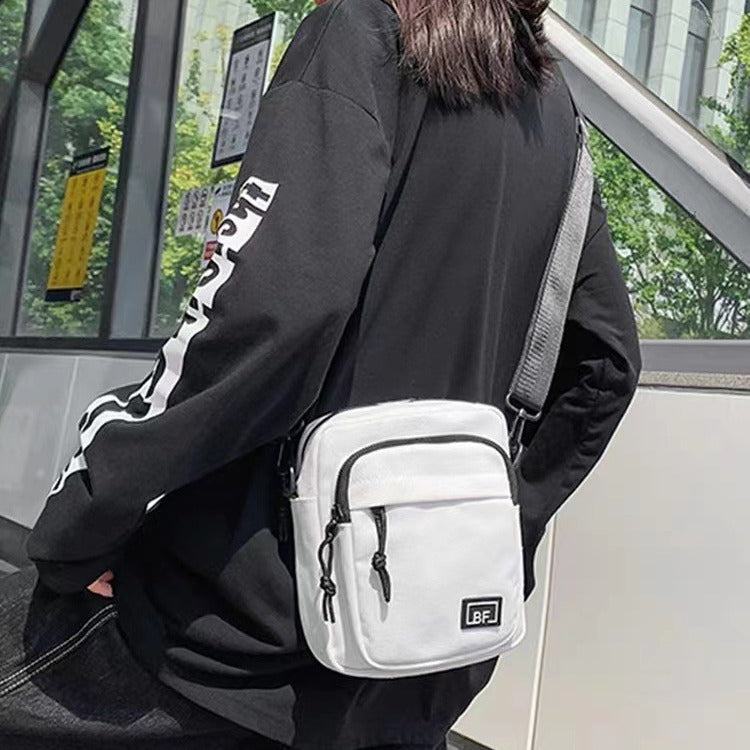 Men's Trendy Simple Versatile Canvas Boys Fashion Men's Messenger Bags