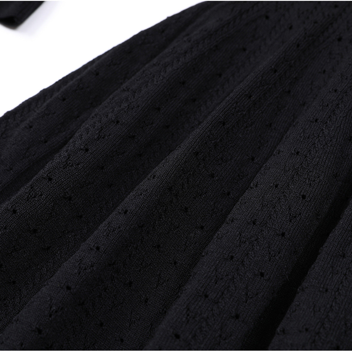 Women's Knitted Lapel Slim Fit Slimming Long Dresses