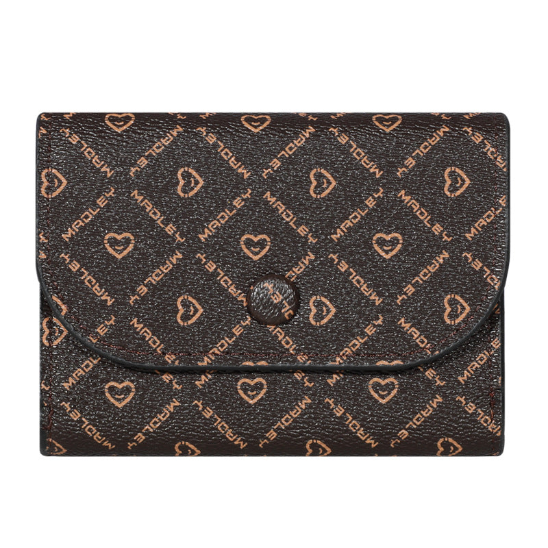 Women's Letter Love Pattern Cloth Clutch Ladies Wallets