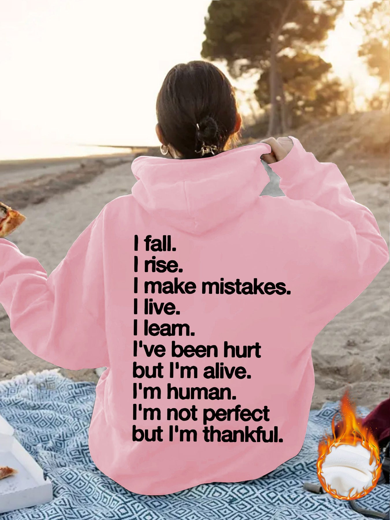 Women's European Kangaroo Pocket Hooded Long Sleeve Tops