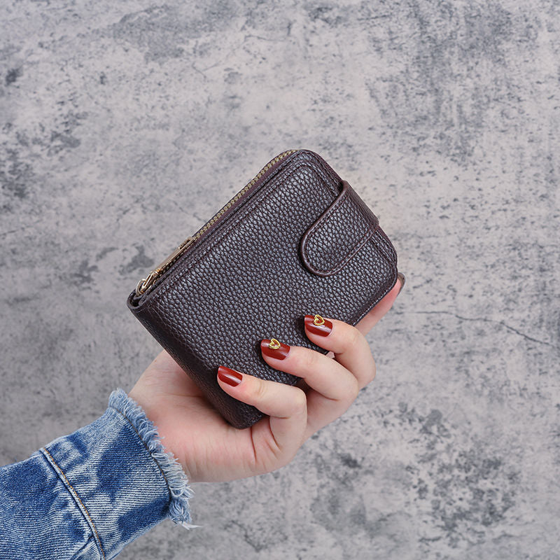 Women's & Men's & Swiping Multiple Slots Large Capacity Card Holder