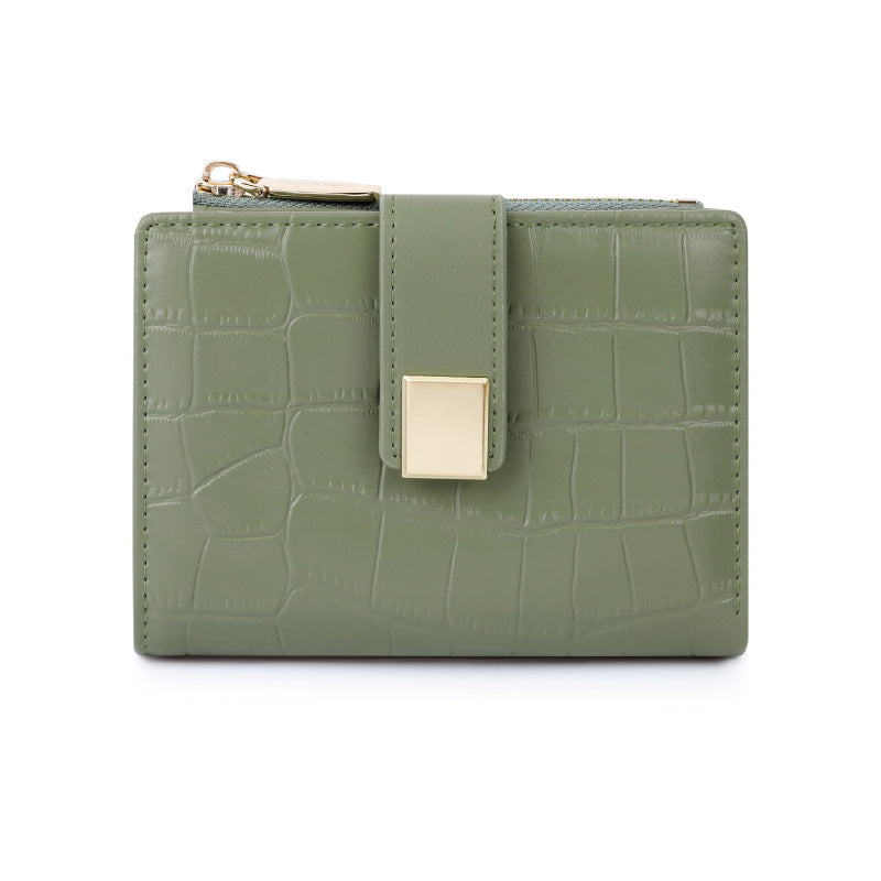 Women's Short Eastern European Crocodile Pattern Advanced Ladies Wallets