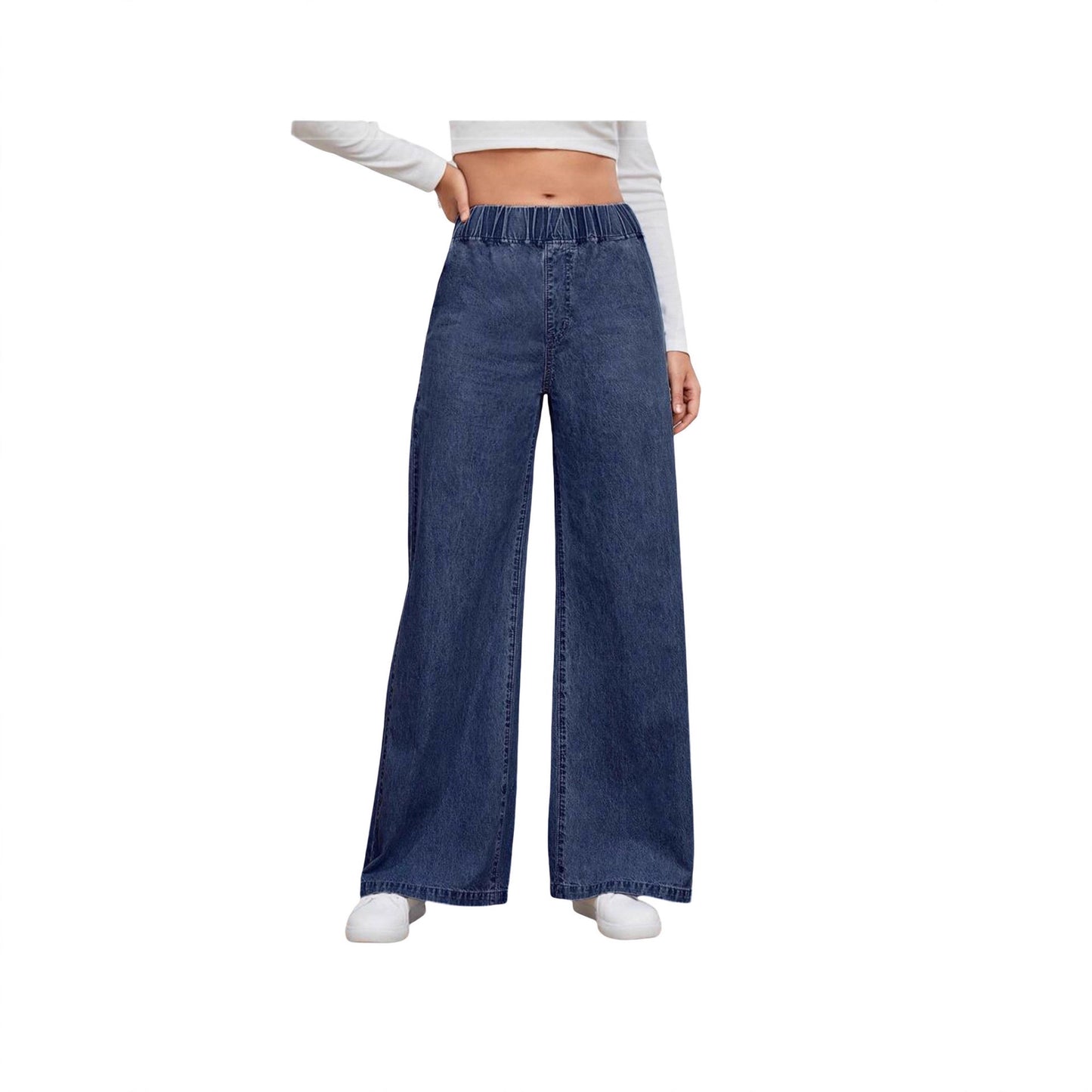 Fashion Attractive Women's Casual Elastic Waist Women's Jeans