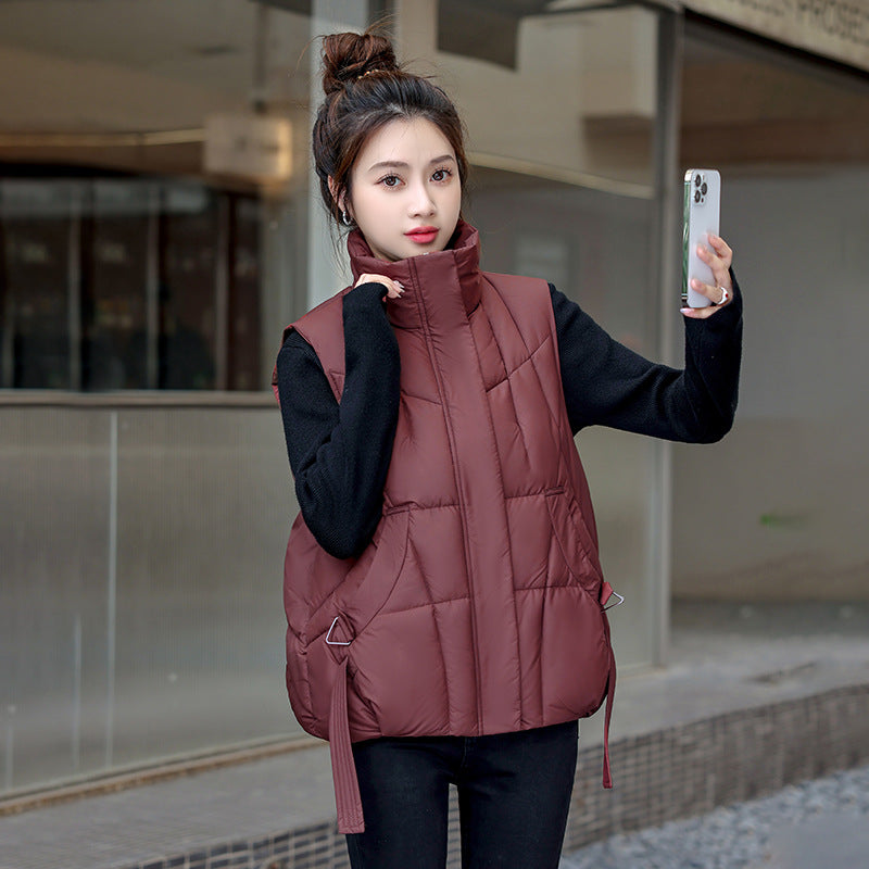 Women's Cotton Waistcoat Loose Fashion Down Vests