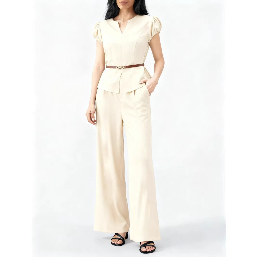 Glamorous Women's Summer Sleeve Thin Two-piece Fashion Casual Suit