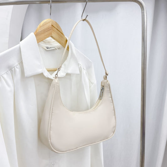 Women's Fashion Trend Dumpling Portable Nylon Solid Armpit Bags