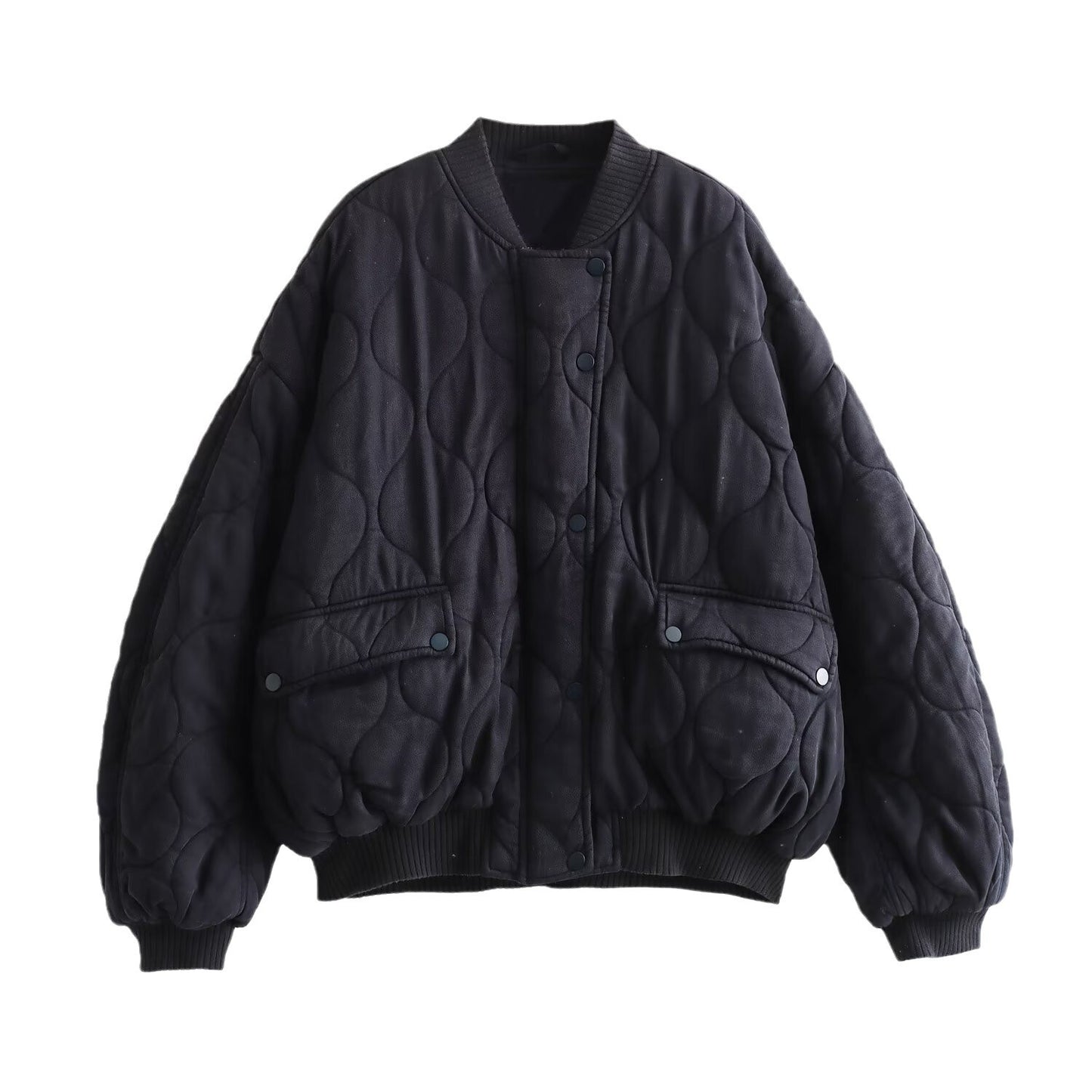 Women's Attractive Loose Washed Cotton Bomber Coats