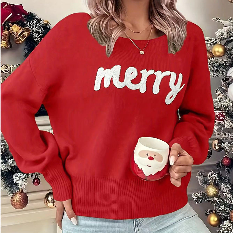 Women's Unique Graceful Christmas Long-sleeved Pullover Sweaters