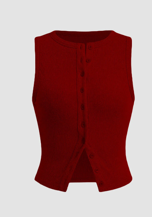 Women's Summer Slim Fit Sleeveless Waistcoat Women's Vest