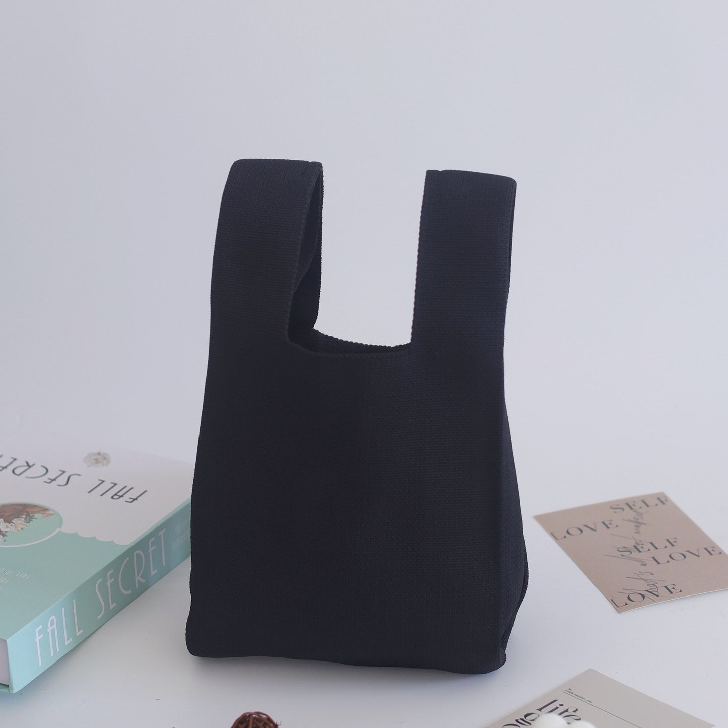 Women's Knitted Woven Vest Simple Gift Handbags