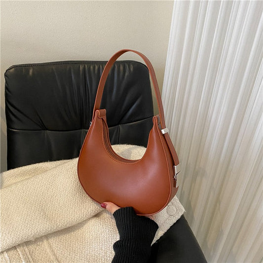 Women's French Moon Saddle Baguette Advanced Texture Armpit Bags