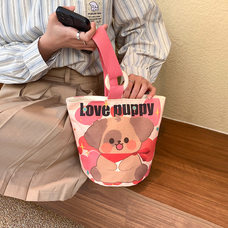 Korean Style Commuter Canvas Cute Cloth Handbags