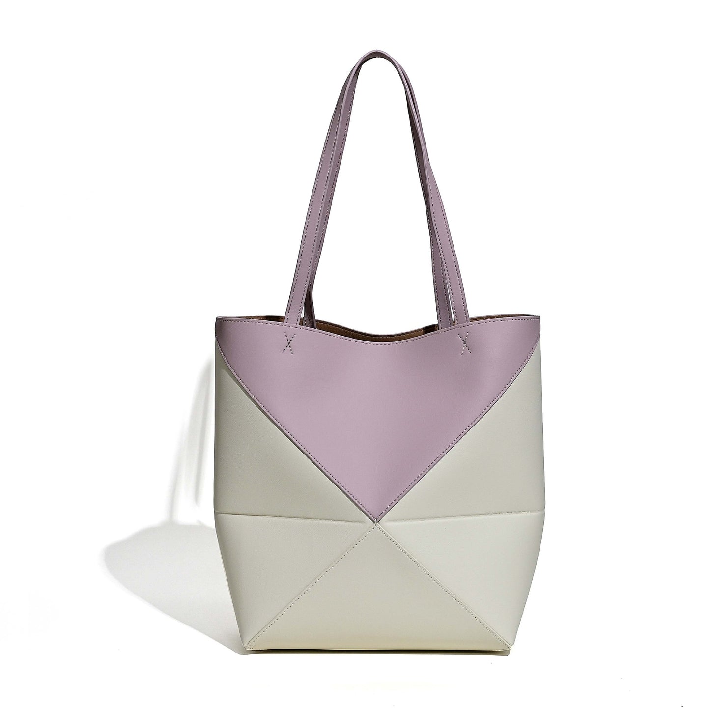 Cowhide Folding Niche High Sense Versatile Handbags