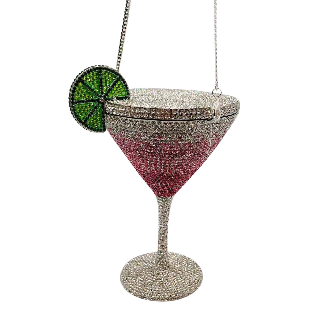 Attractive Women's Cocktail Goblet Diamond Clutch Evening Bags