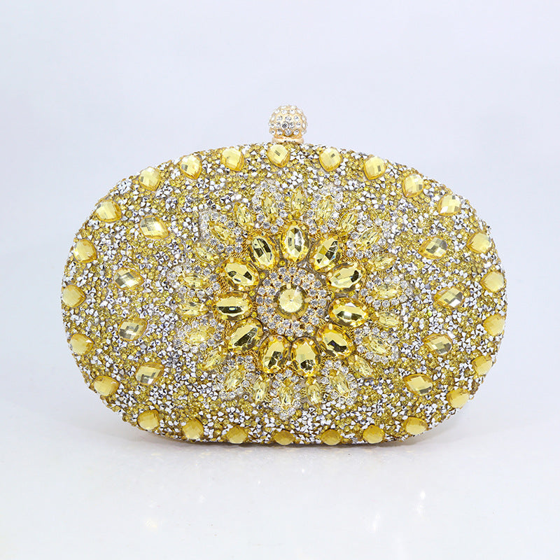 Women's Sunflower Diamond Cheongsam Formal Dress Evening Bags