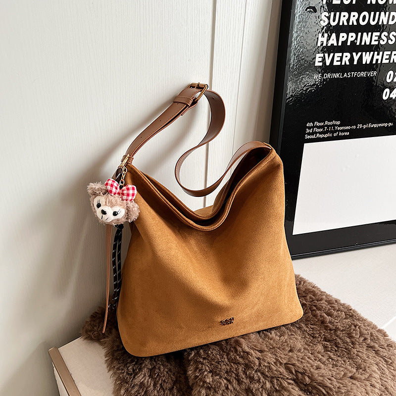 Women's Super Pop Simple Frosted Large Capacity Tote Bags