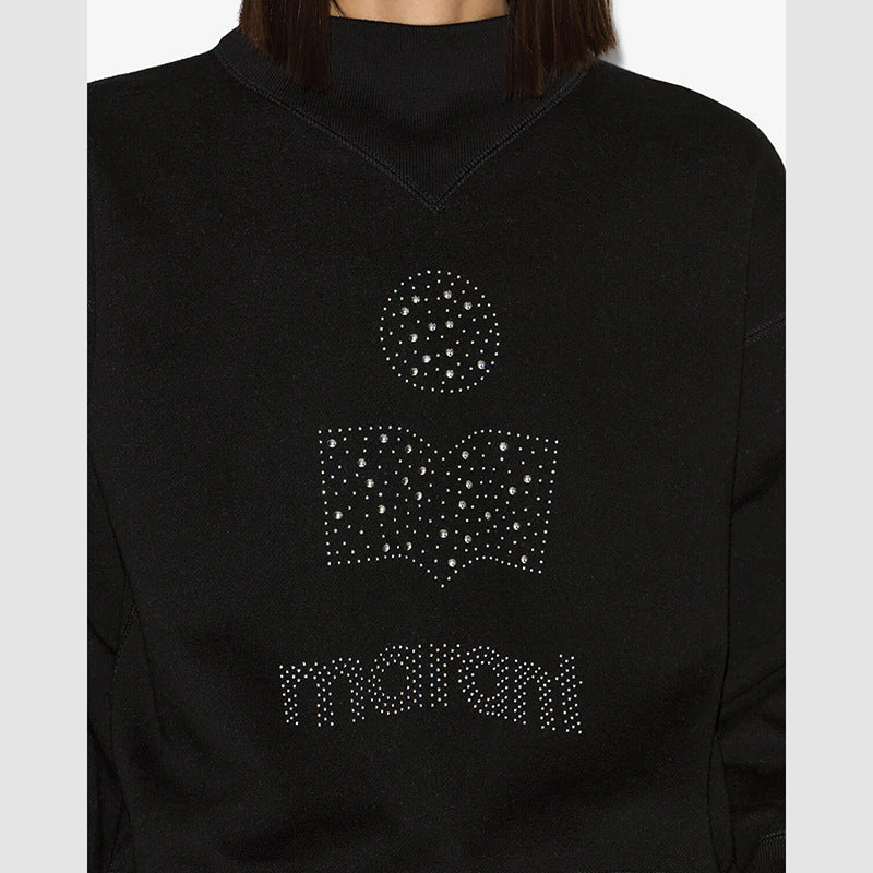 Women's North American Niche Classic Rhinestone Turtleneck Stand Sweaters