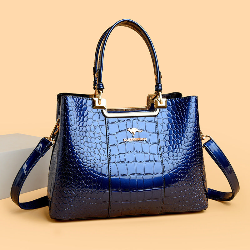 Stylish Versatile Women's Patent Leather Glossy Handbags