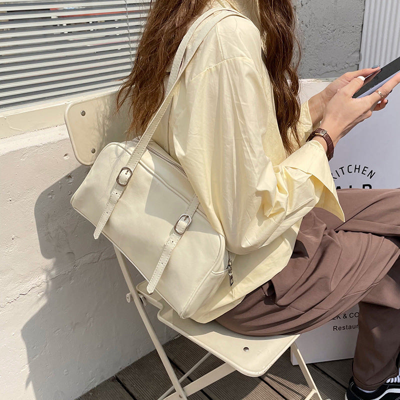 Women's Spring Green Niche Underarm Commute Shoulder Bags