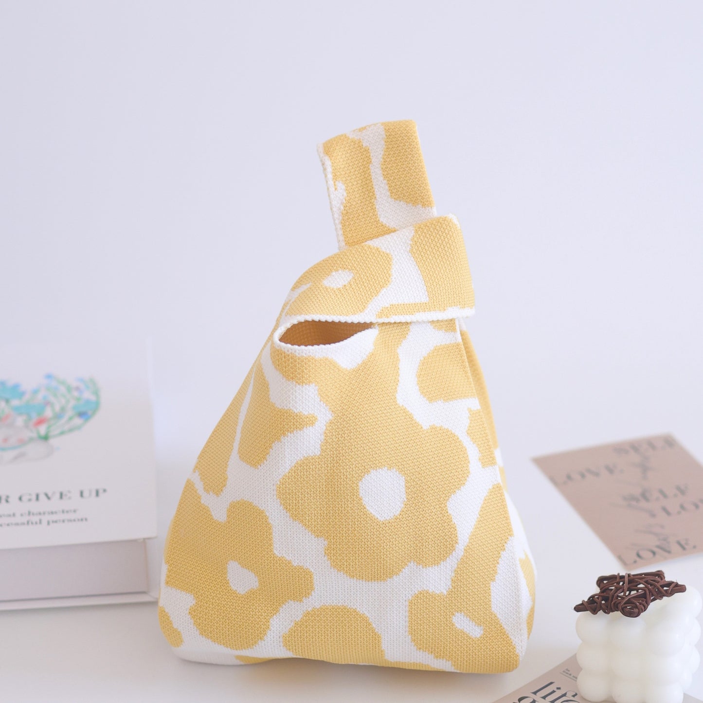 Women's Stylish Knitted Woven Vest Simple Handbags