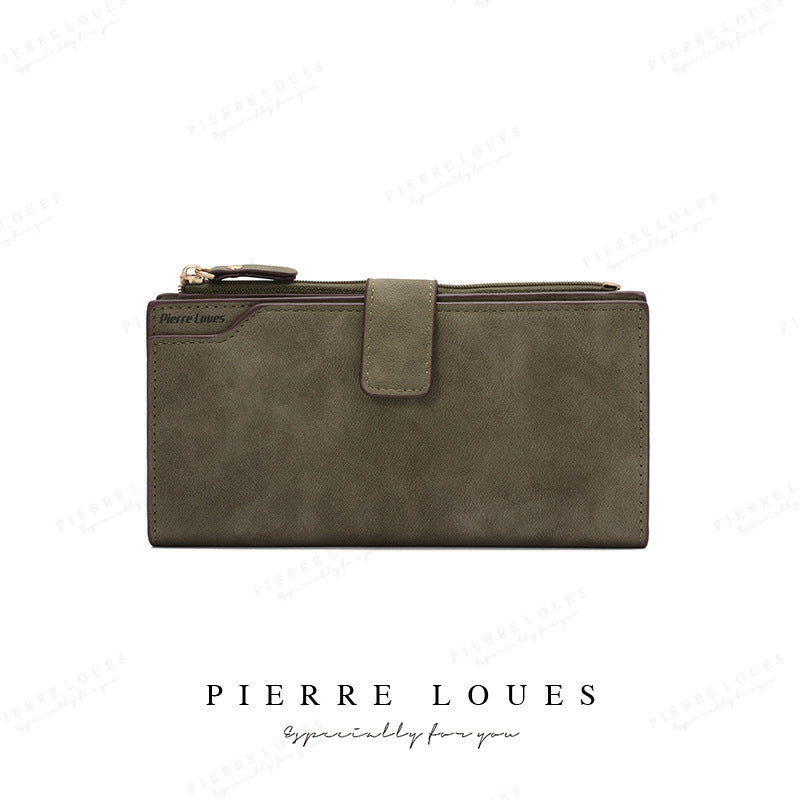 Women's Long High-grade Fashion Frosted Clutch Multifunctional Ladies Wallets