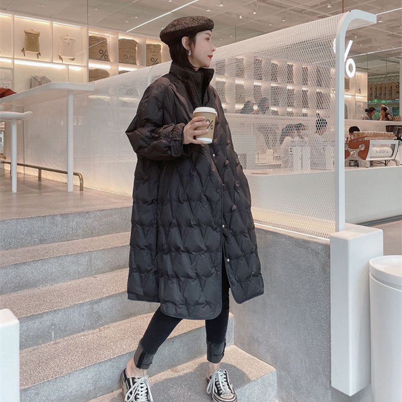 Down Female Minority Adhesive Fashionable Long Jackets