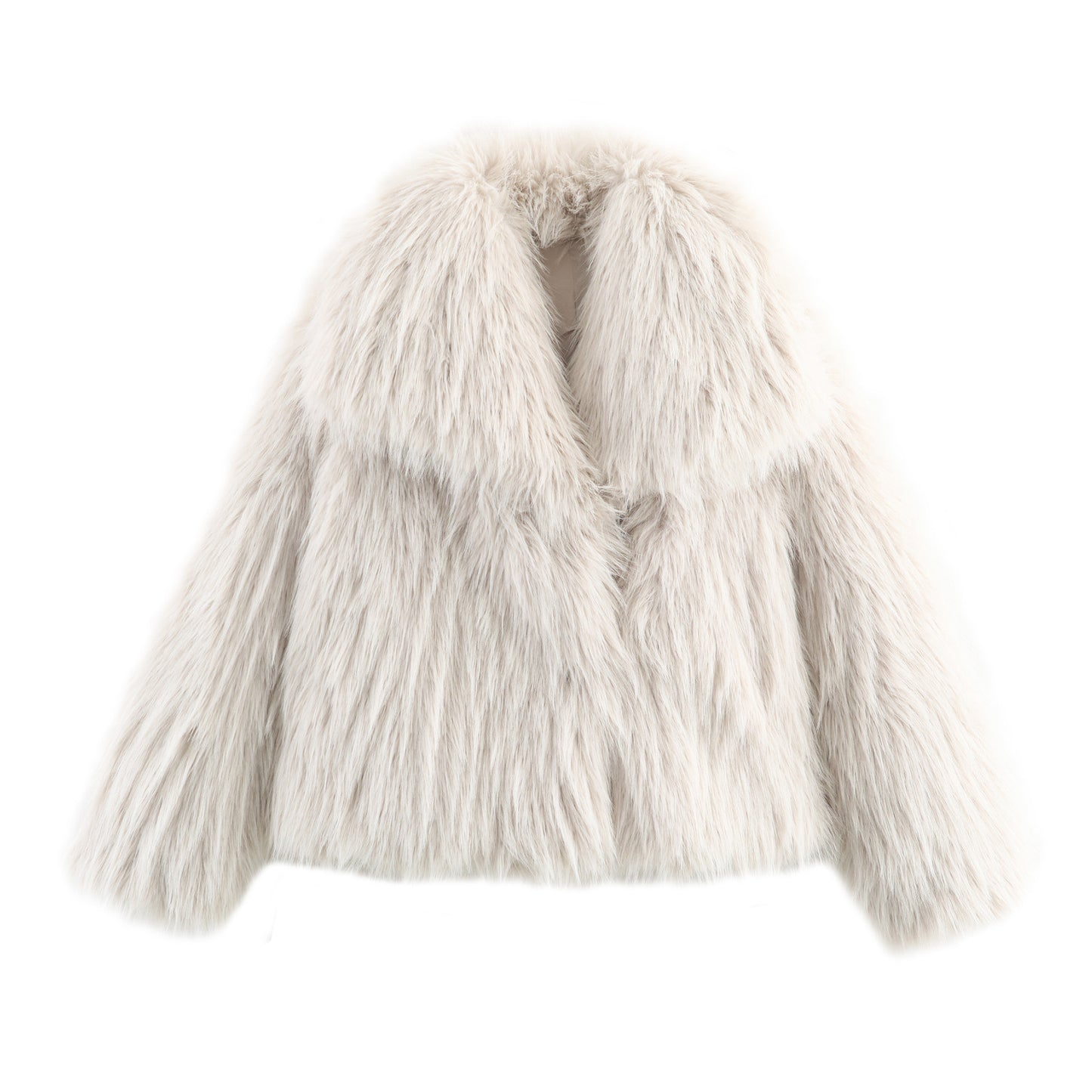 Innovative Versatile Autumn Lapel Furry Two-color Jackets