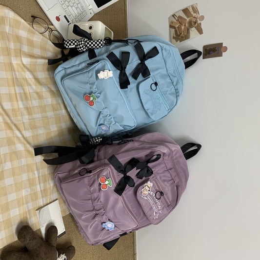 Good-looking Korean Style Early High College Backpacks