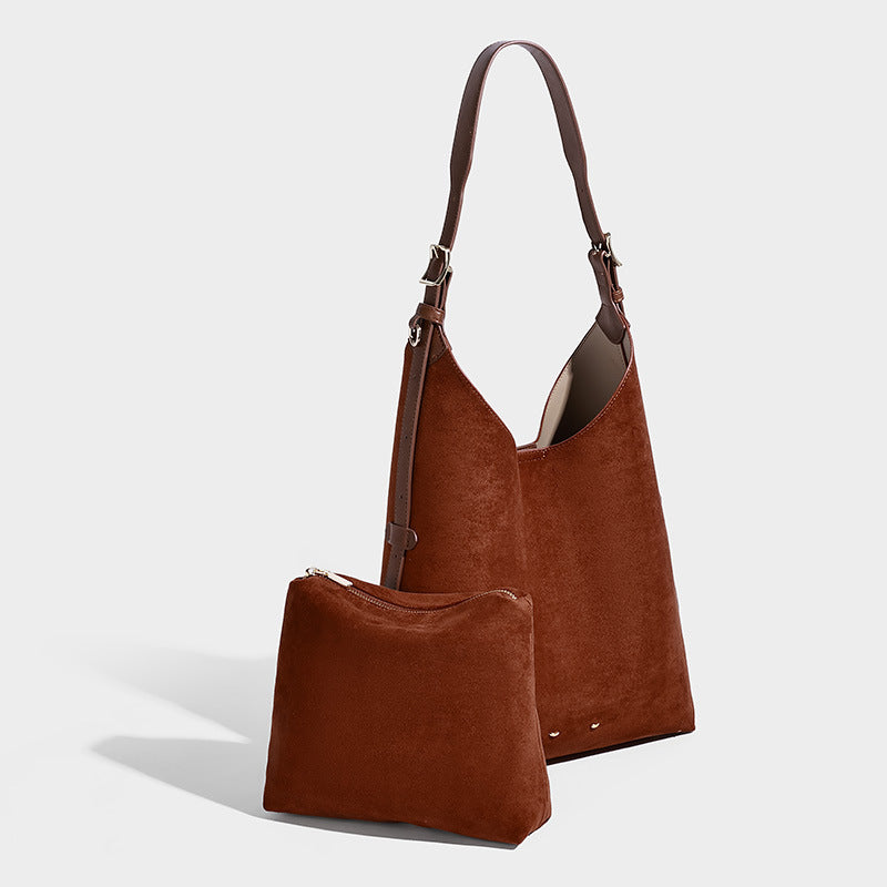 Attractive Women's Retro Minimalism Simple Commute Shoulder Bags