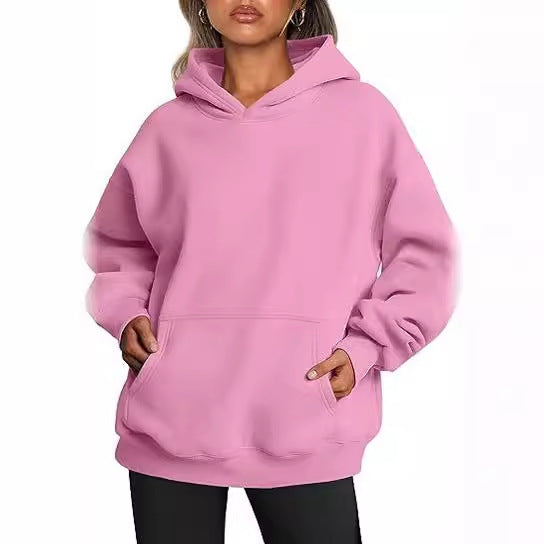 Durable Women's Oversized Autumn Thick Hooded Sweaters