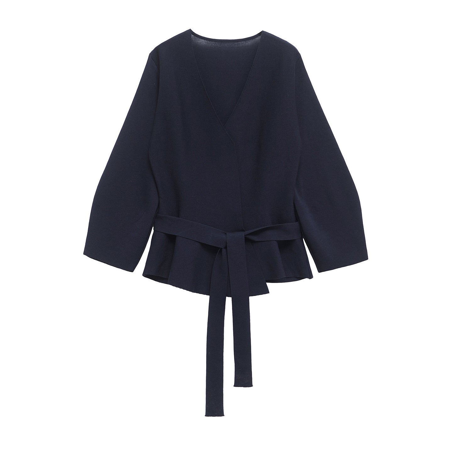 Women's Classic Fashion With Belt Padded Shoulder Clothing