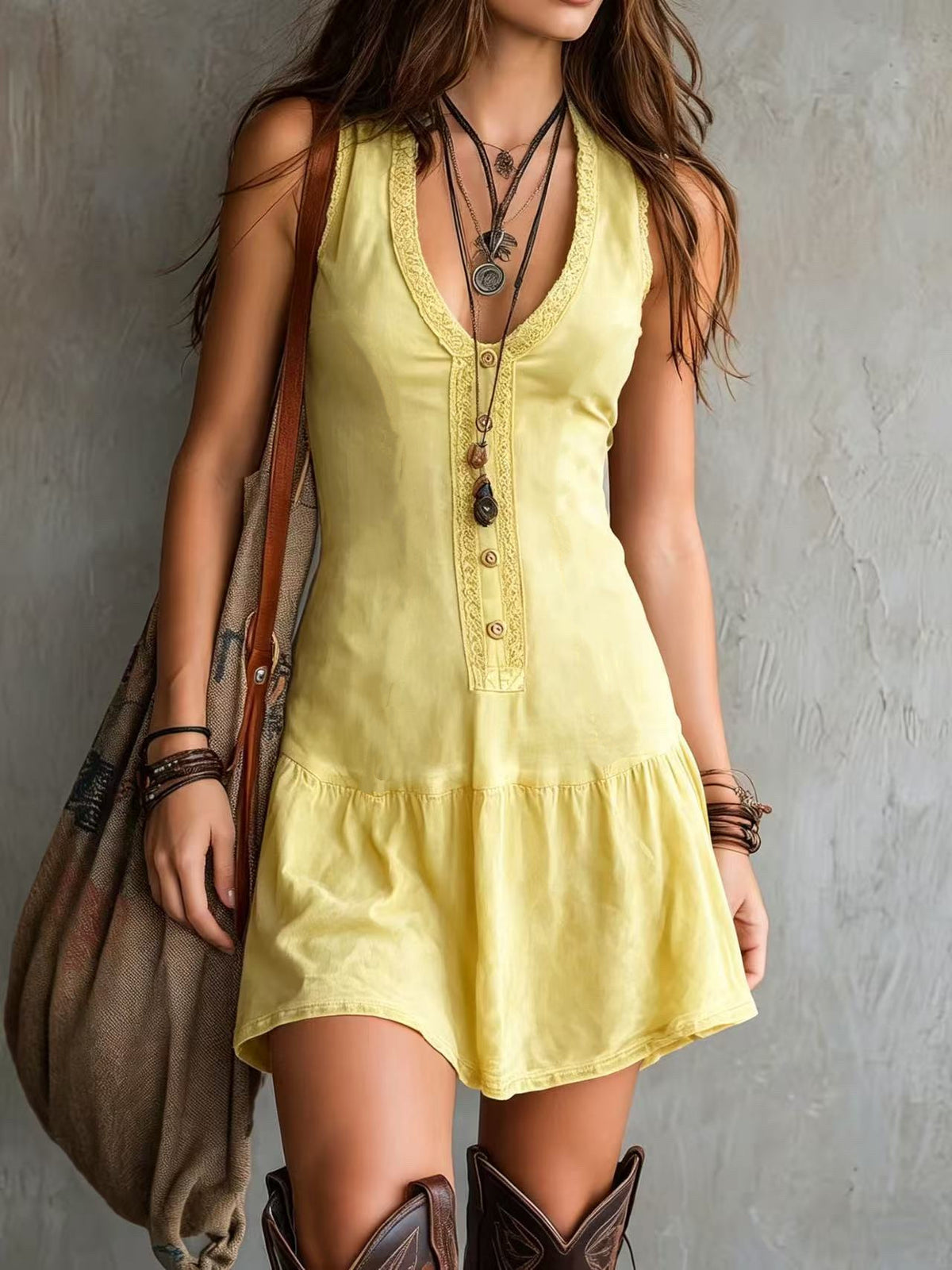 Women's Summer Fashion Elegance Sleeveless Fastener Decoration Shorts