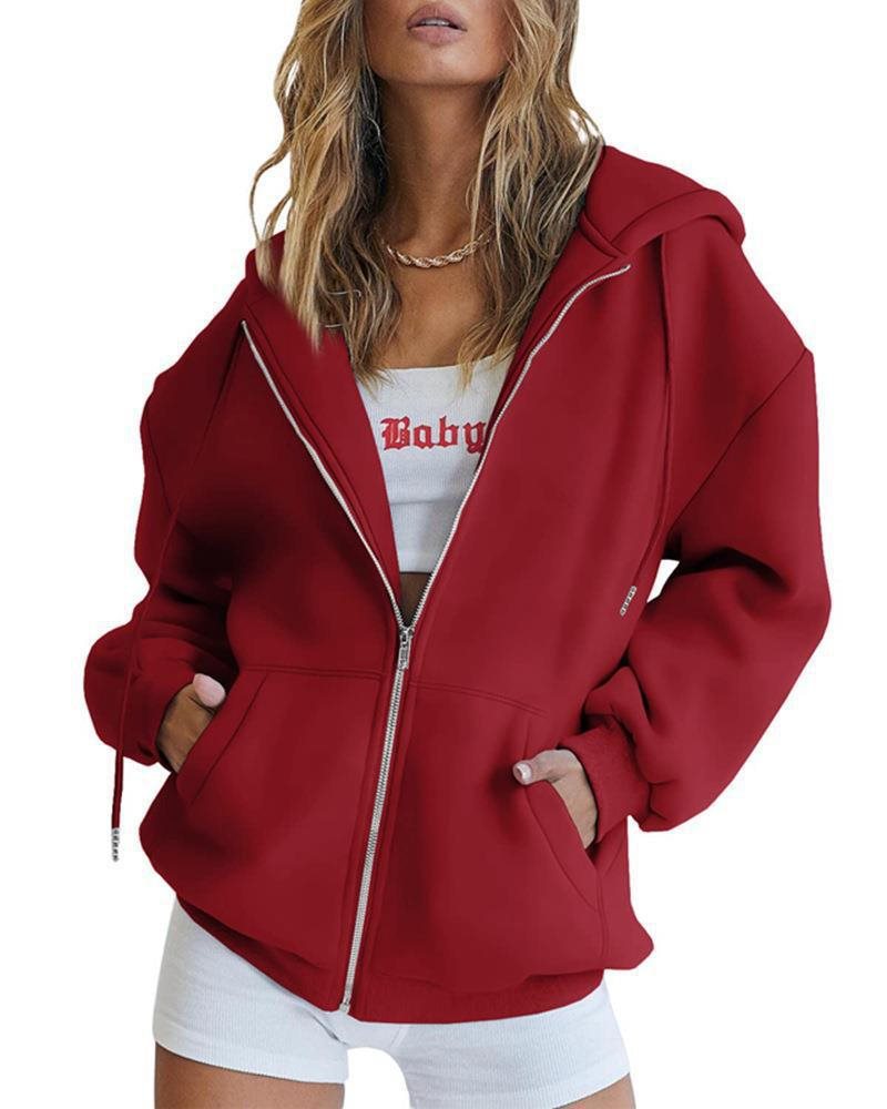 Women's Pull Autumn Solid Color Casual Clothes Drawstring Women's Sweater, Sweater