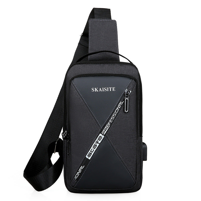 Men's New Oxford Cloth Fashion Korean Men's Chest Bags