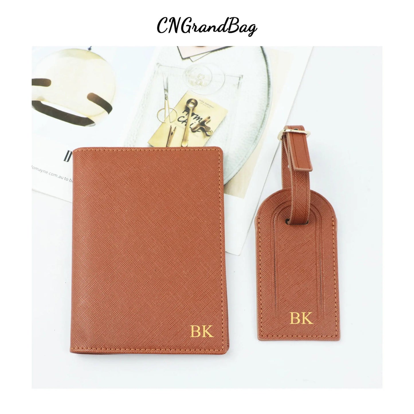 Leather Thin Portable Passport Ticket Multifunctional Id Package