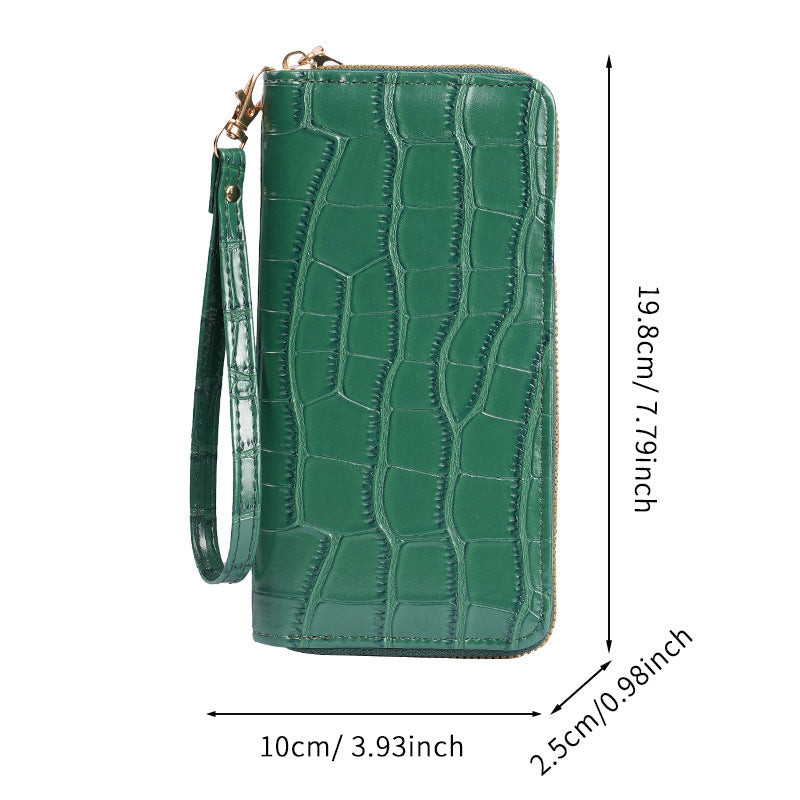 Pattern Classic Style Clutch Zipper Advanced Card Holder