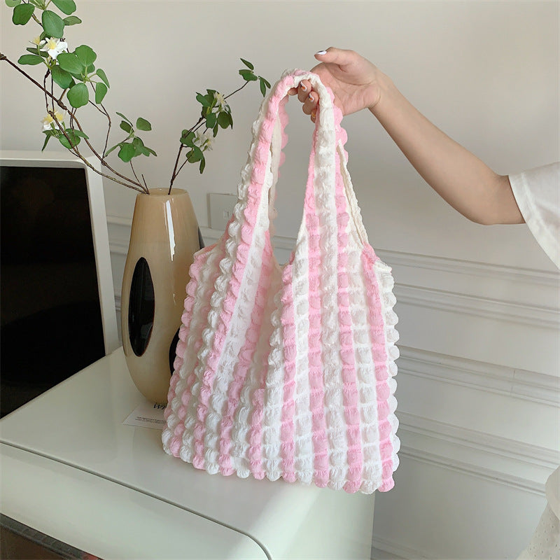Western Style Cloud Bubble Flower Vest Shoulder Bags