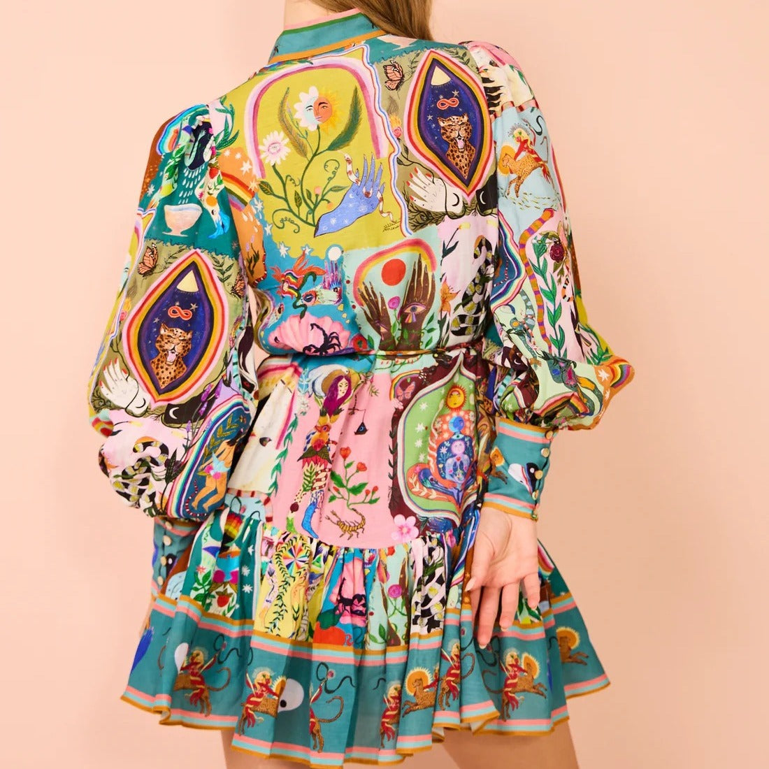 Casual Fashion Printing Shirt Temperament Wild Cardigans