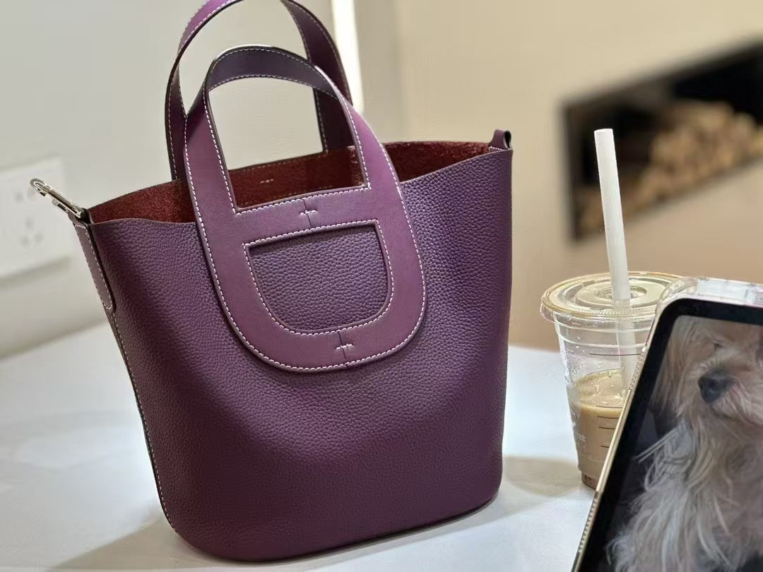 Women's Vegetable Basket Genuine Leather Fashion Combination Crossbody Bags