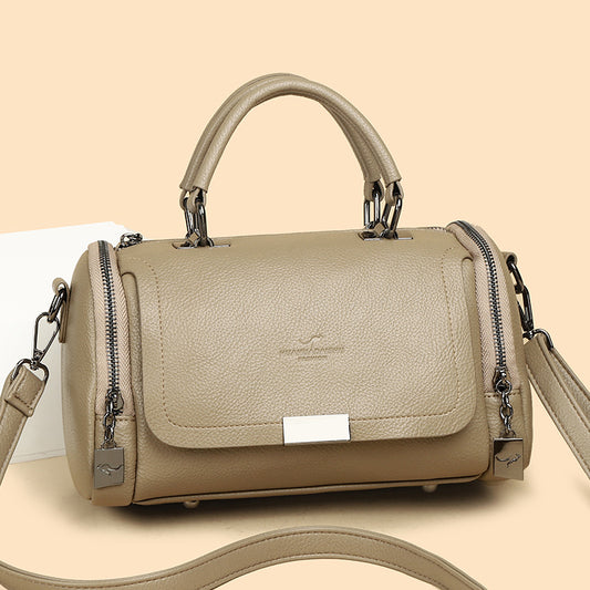 Soft Leather Female Large Capacity Retro Bags