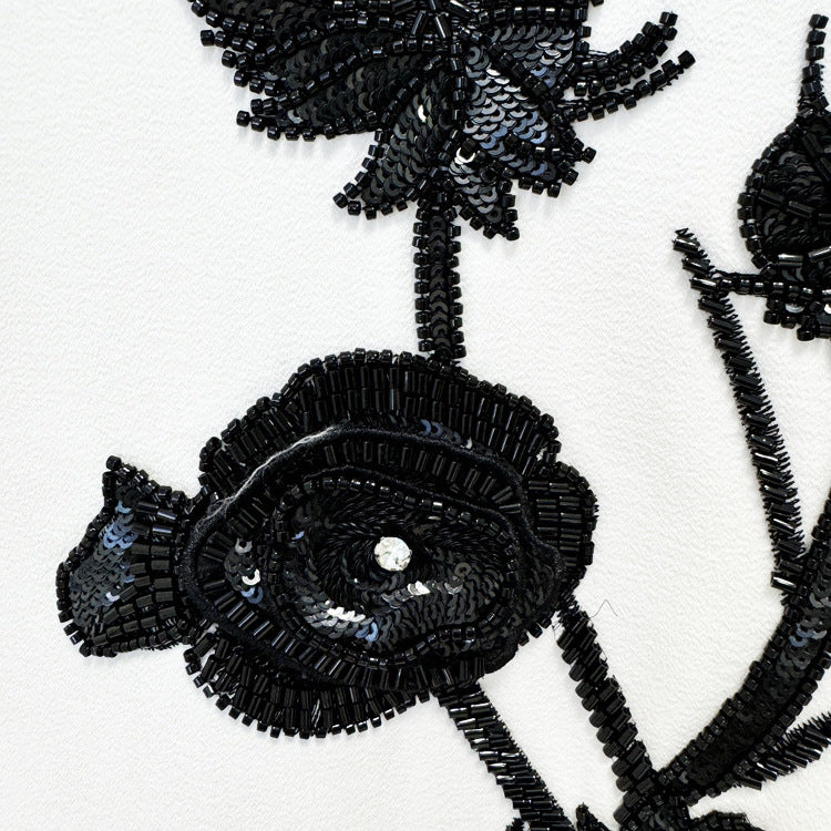 Early Autumn Fashion Three-dimensional Flower Bead Dresses
