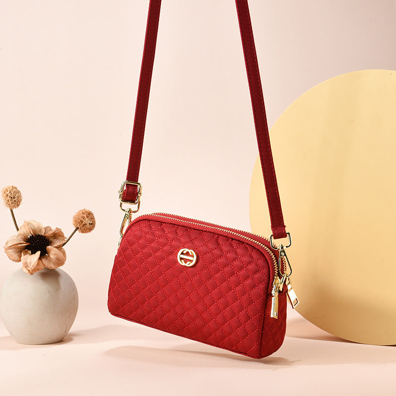 Women's Oxford Cloth Cell Summer Diamond Fashion Crossbody Bags