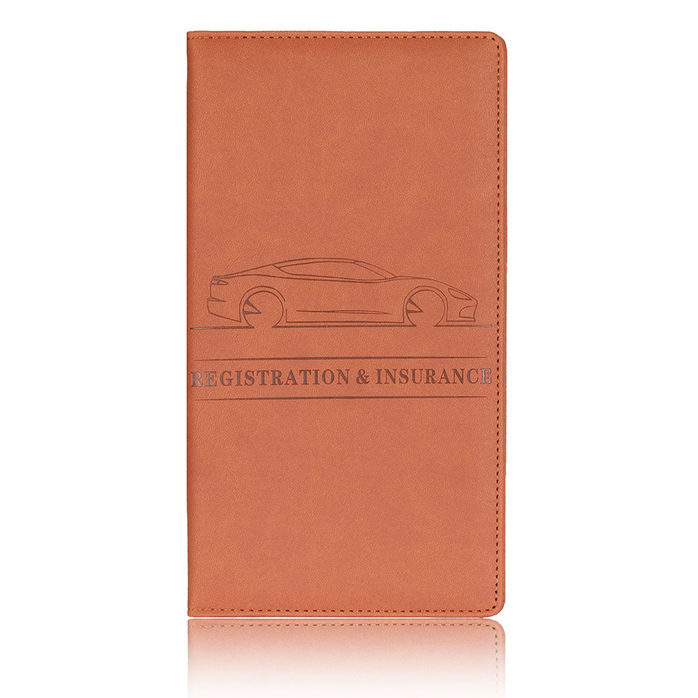 File Protective Sleeve Clip Storage Leather Id Package