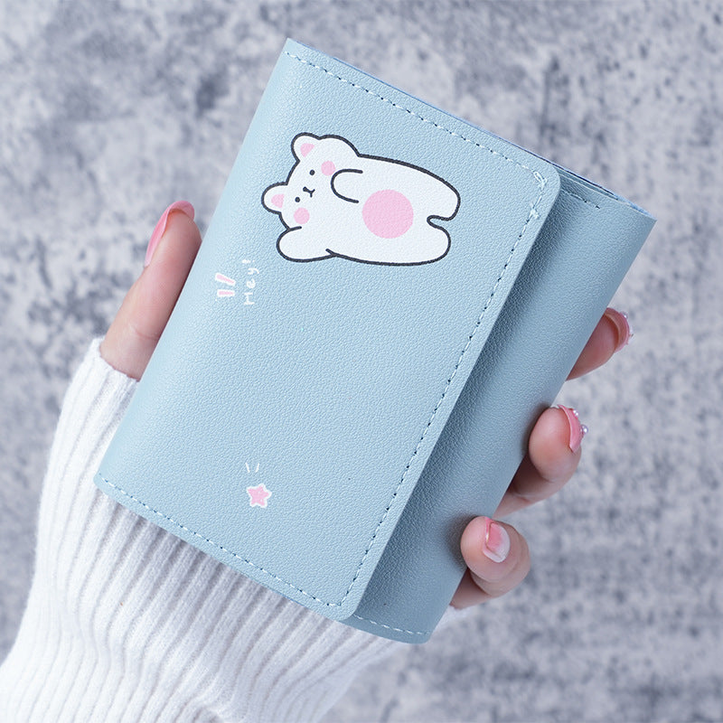 Women's Trendy Korean Short Simple Clutch Purses