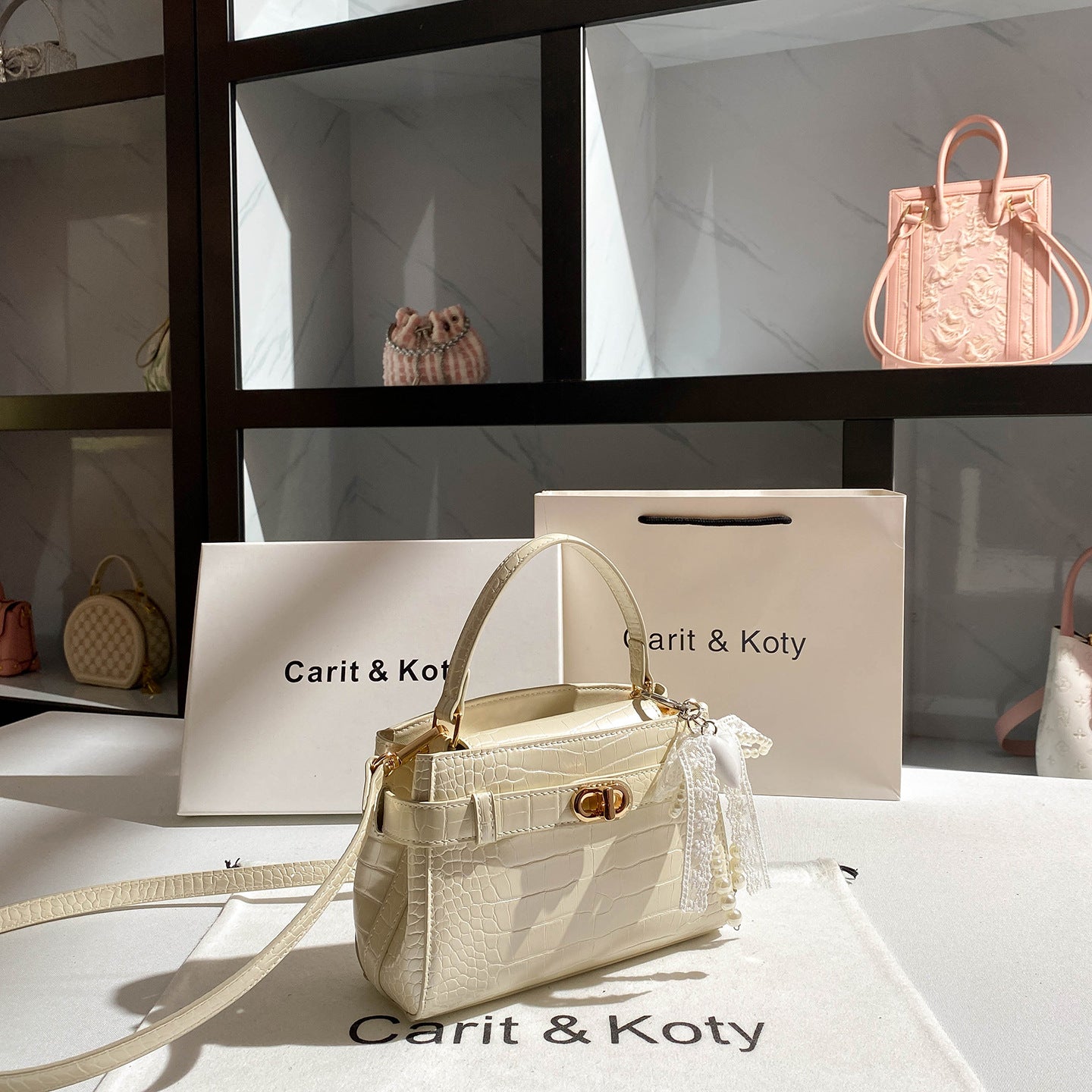 Fashion Crocodile Pattern Kelly High Sense Bags