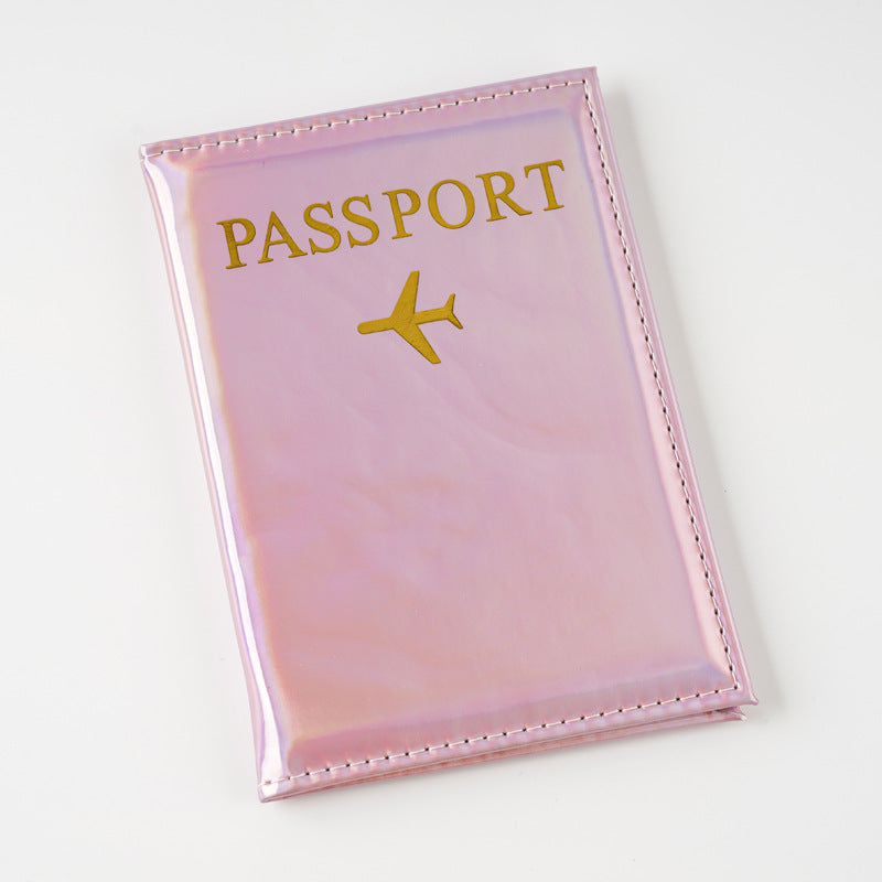 Laser Leather Gilding Simple Advanced Passport Card Holder