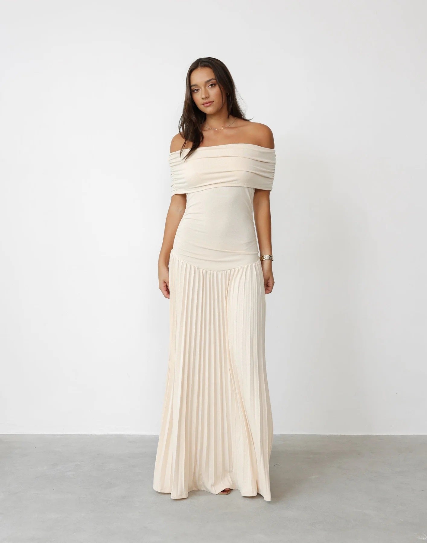 Dress Elegant Sexy Pleated French Style Dresses