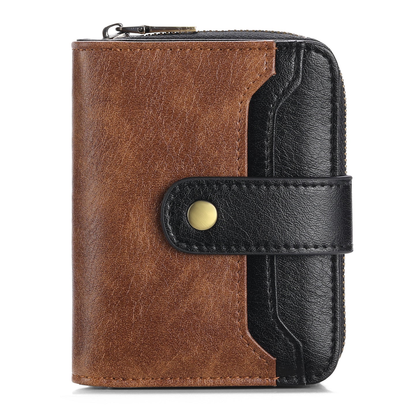 Women's Short Chic Clutch Zipper Hasp Pocket Ladies Wallets