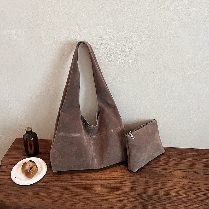 Women's Large Capacity Commuter Retro Underarm High Tote Bags