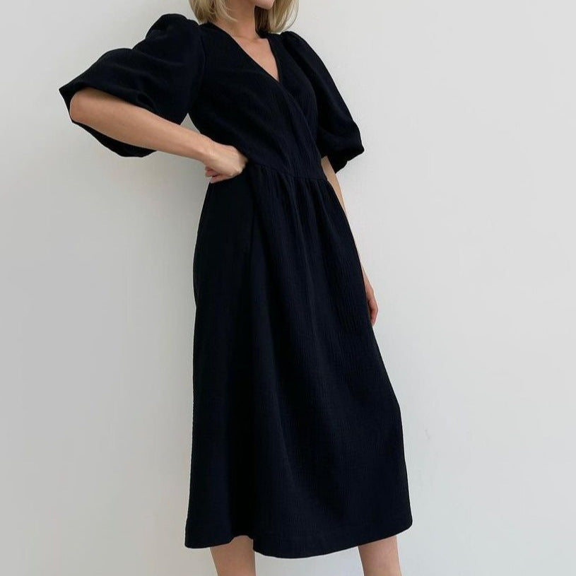 Women's Sweet Atmosphere Solid Color Long Dress Dresses